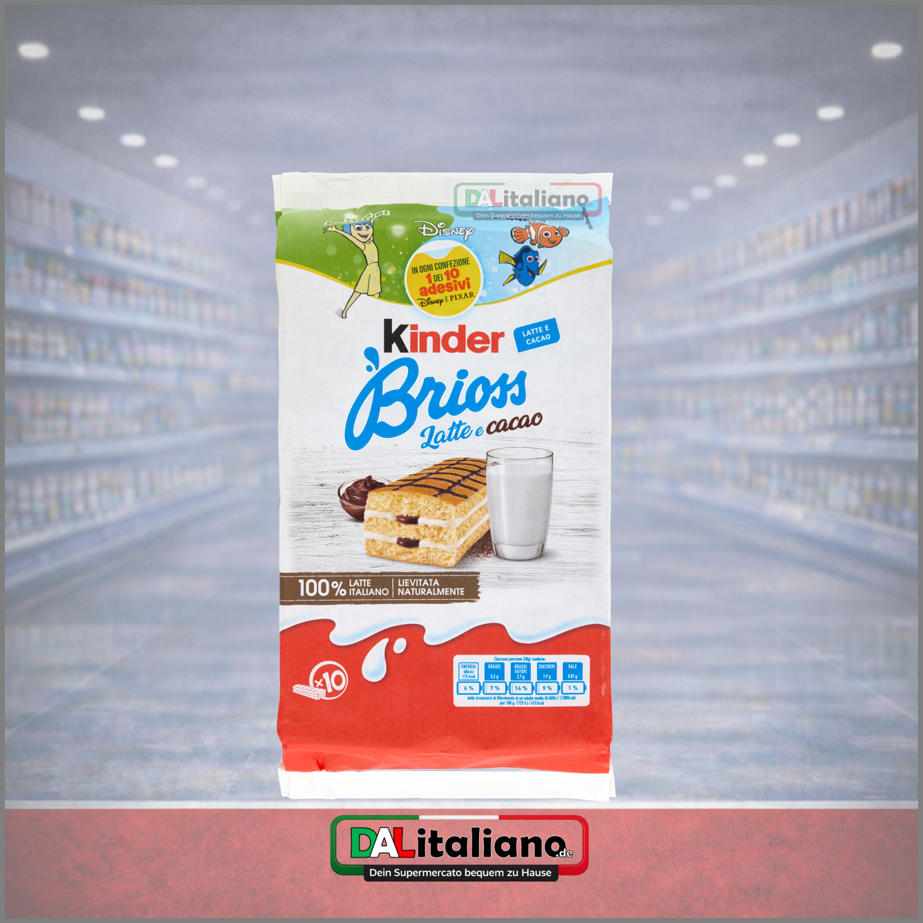 Brioss Latte e Cacao Piú - Kinder - 10x28g (280g)