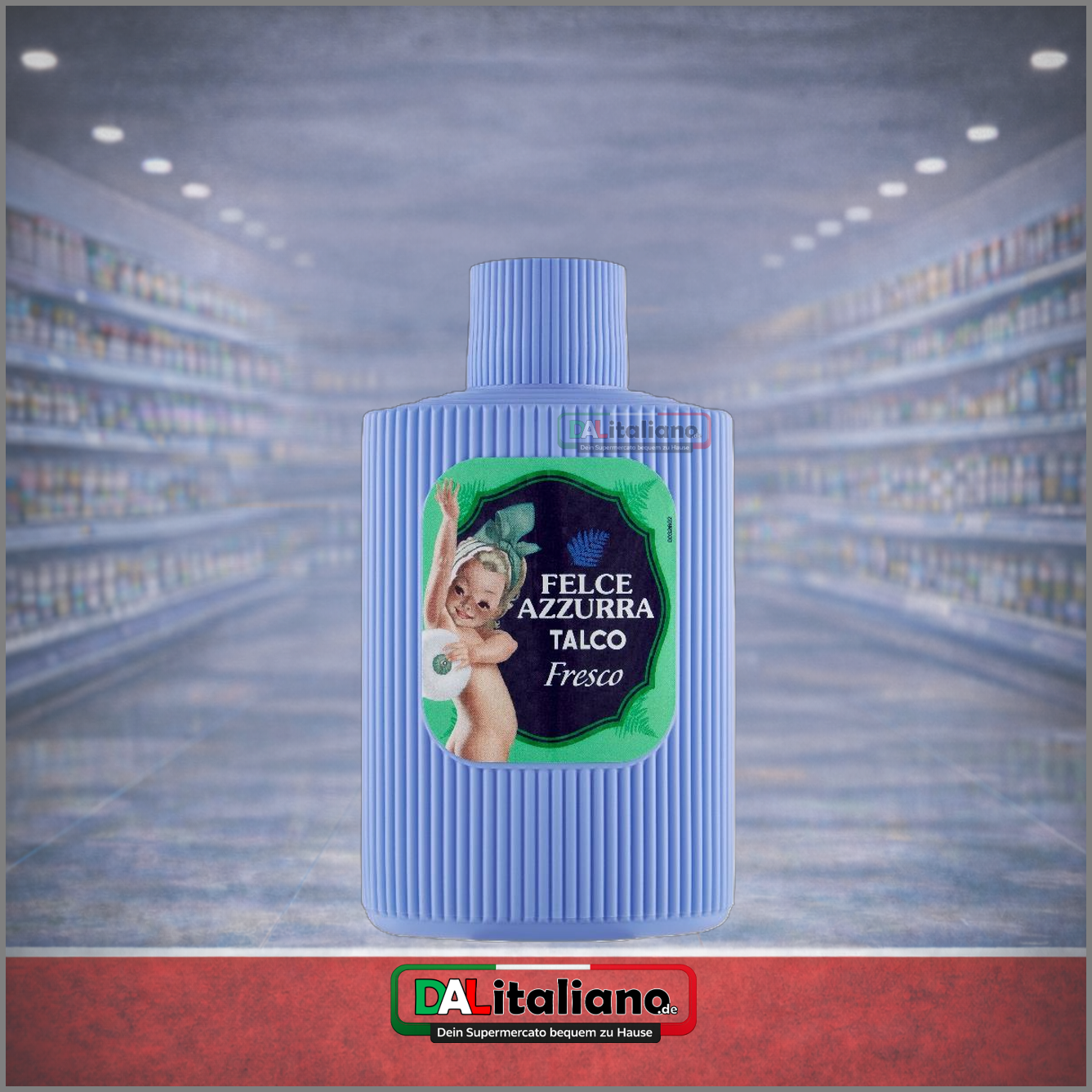 Talco in Baratolo Fresco - Felce Azzurra - 200g