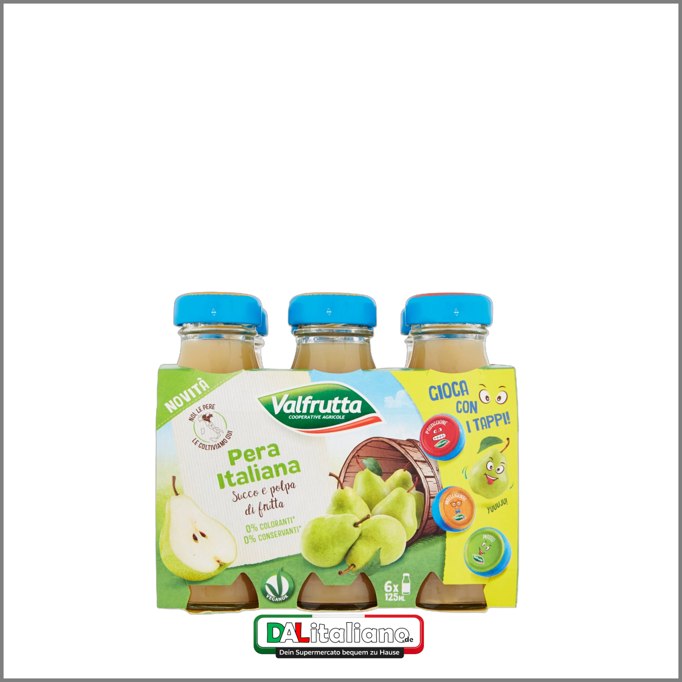 Birnensaft – Valfrutta – 6 × 125 ml