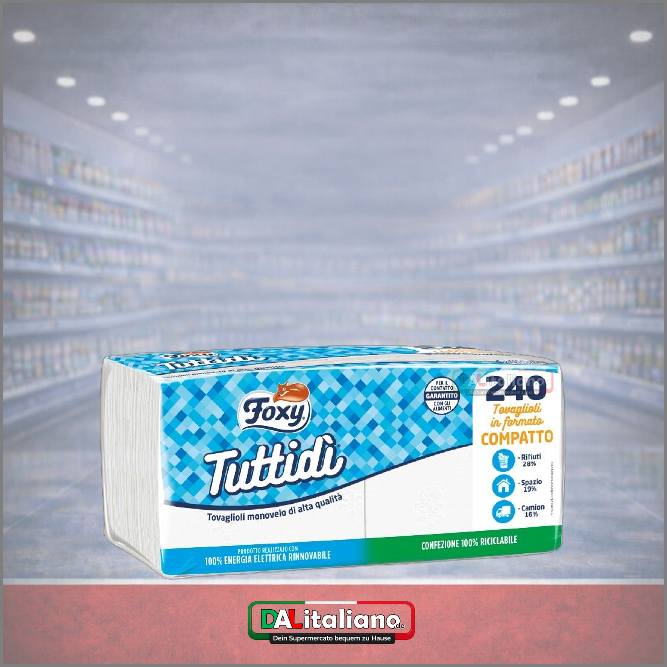 Tovaglioli 33x33 Tutto di Maxi - Foxy - 1 Veli