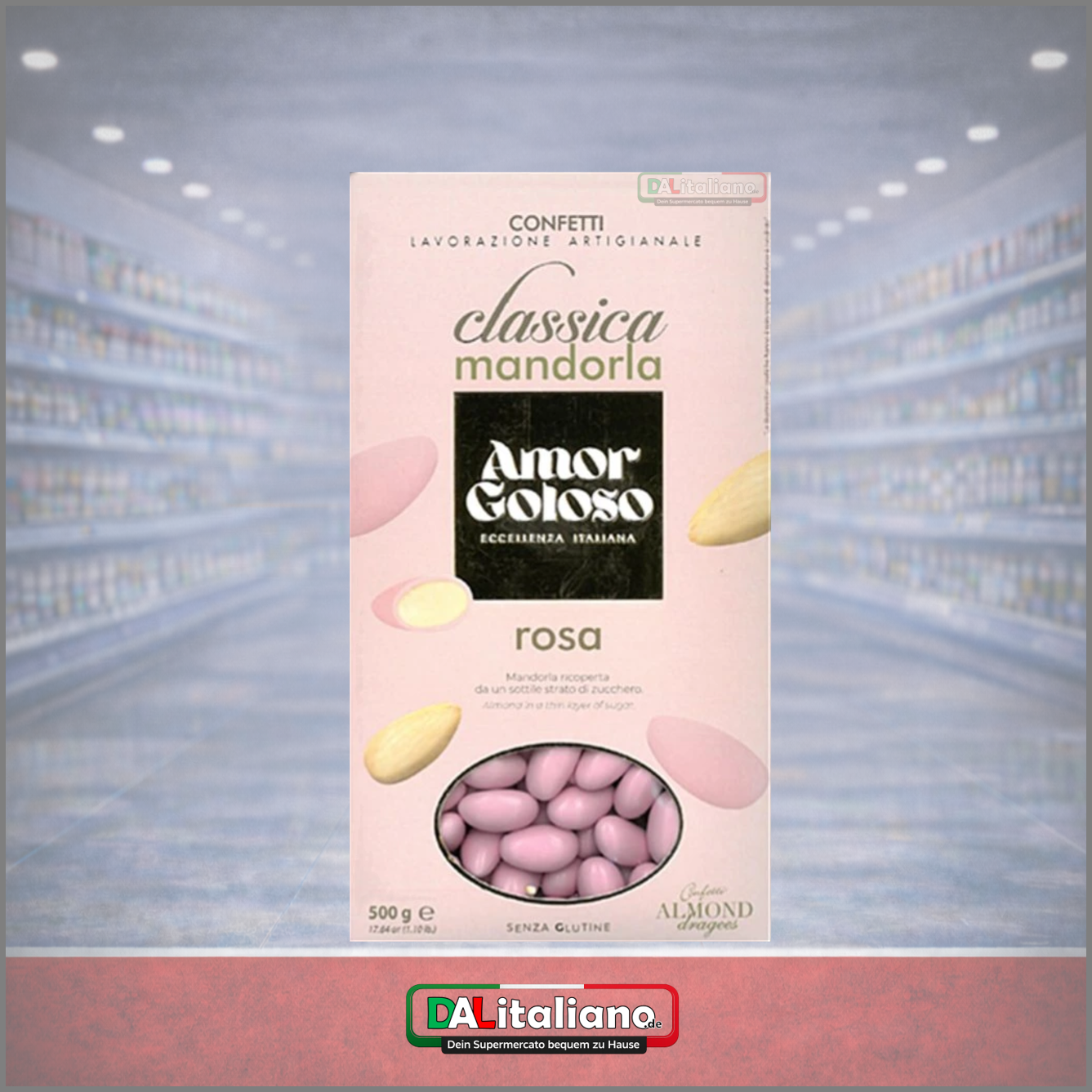 Confetti Mandorle Rosa - Amor Goloso - 500g