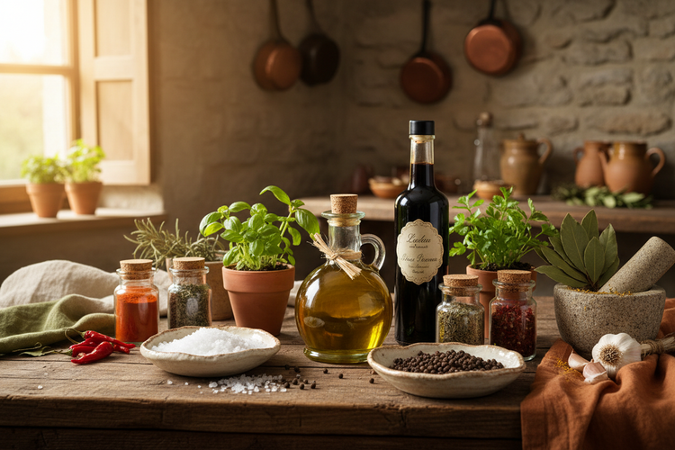 9. Öle, Essig & Gewürze