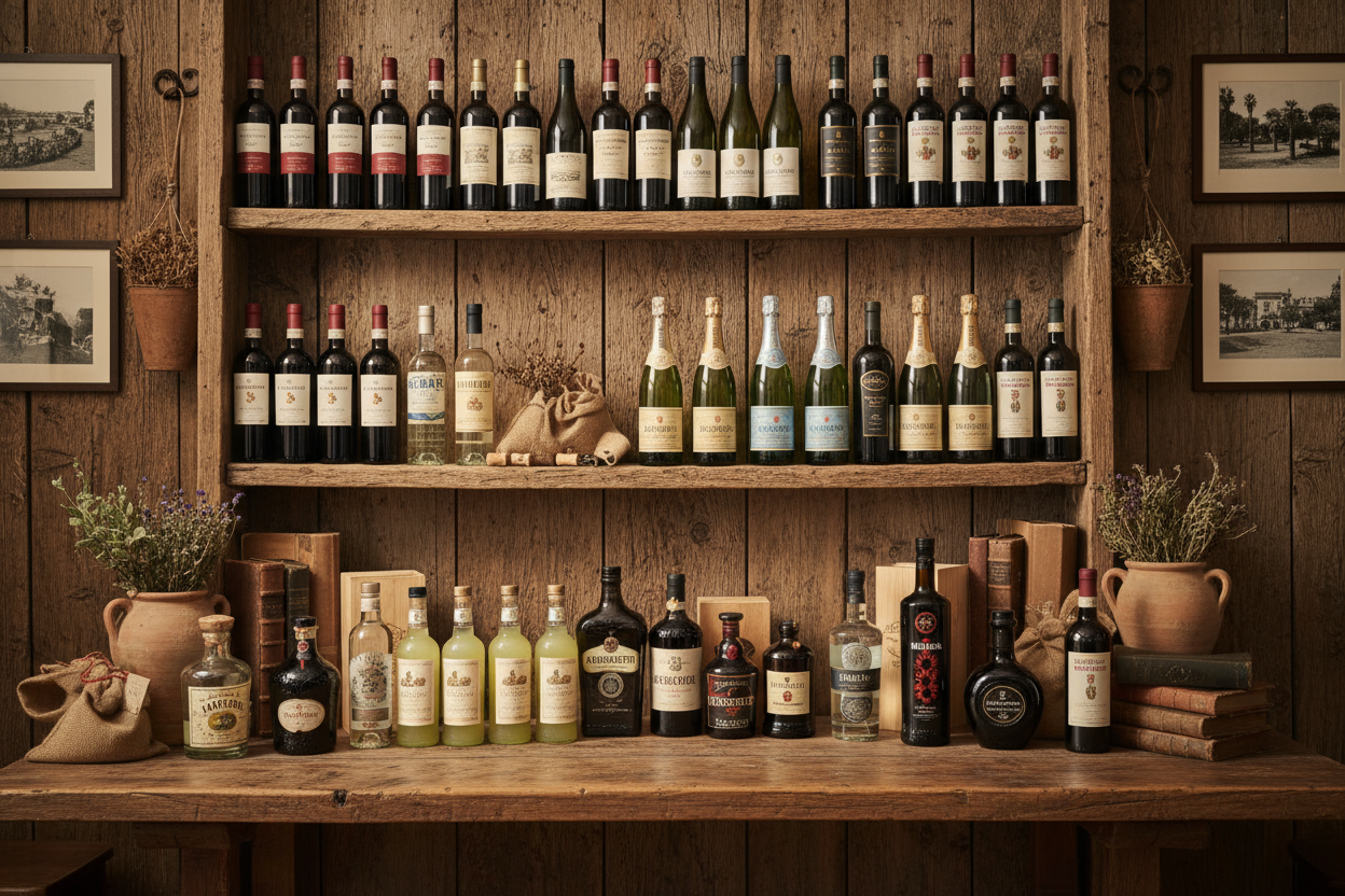 Wein, Grappa & Spirituosen