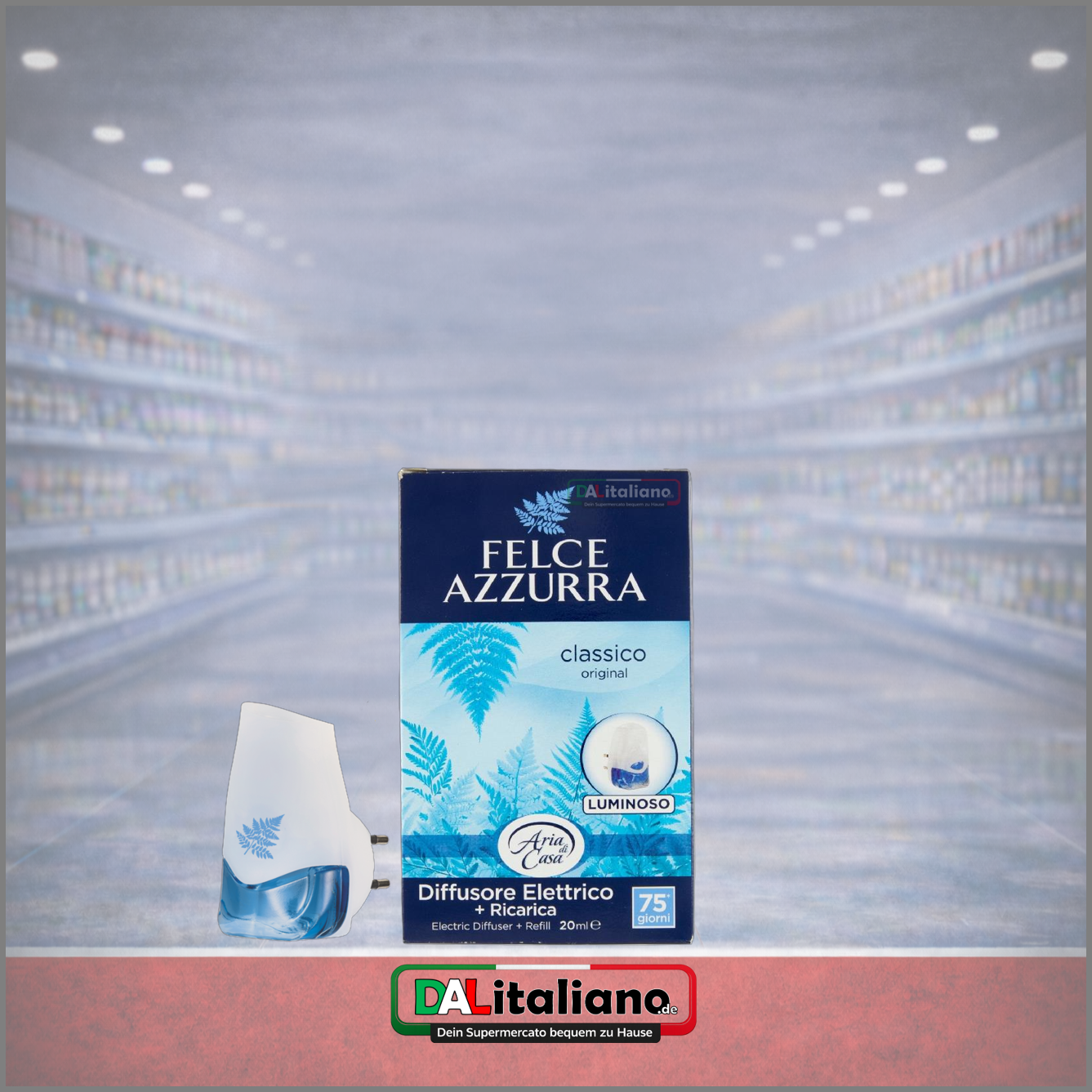 Base Elettrica + Carica Classico - Felce Azzurra - 20ml