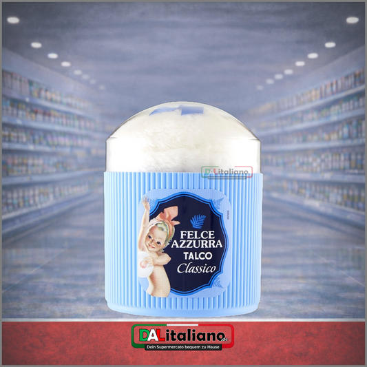Talco in Baratolo + Piumino - Felce Azzurra - 250g