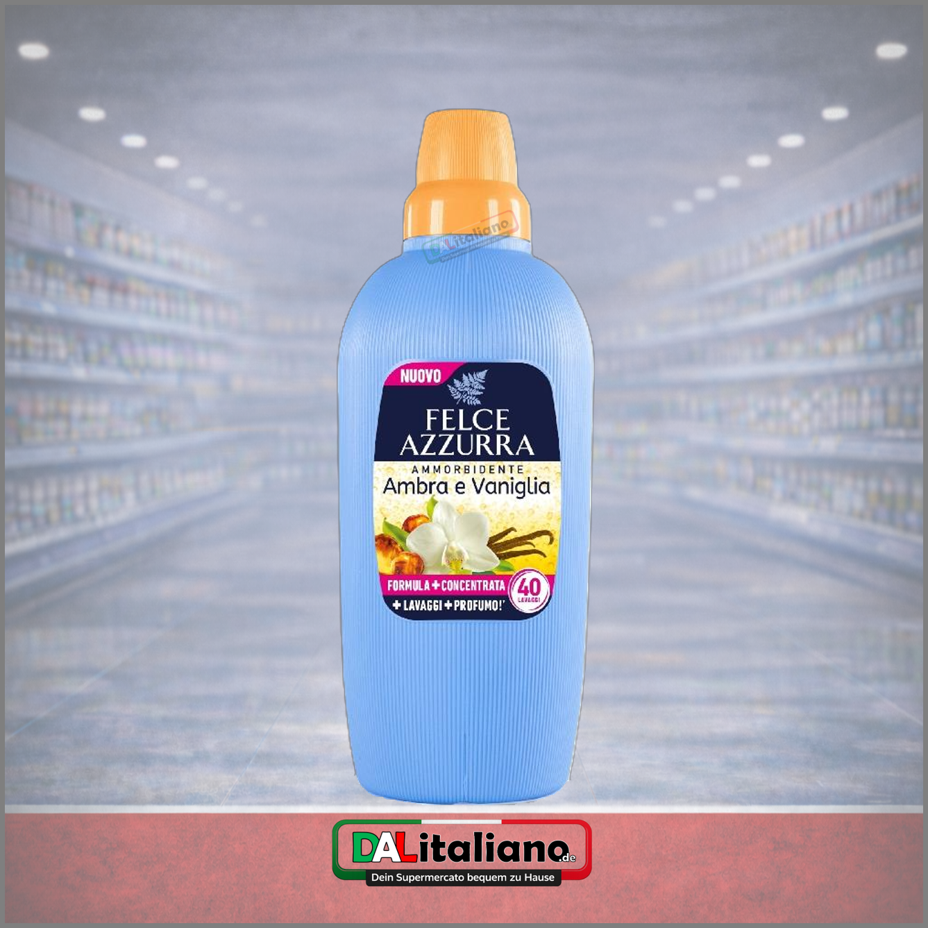 Ammorbidente Ambra - Felce Azzurra - 2l