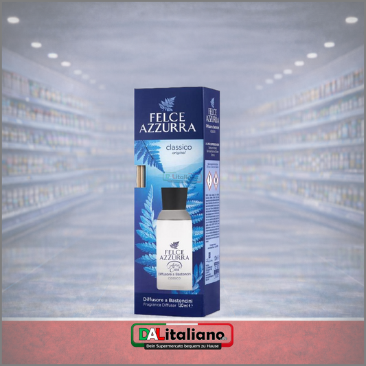 Diffusore per ambiente con bastoncini - Klassisch - Felce Azzurra - 120 ml