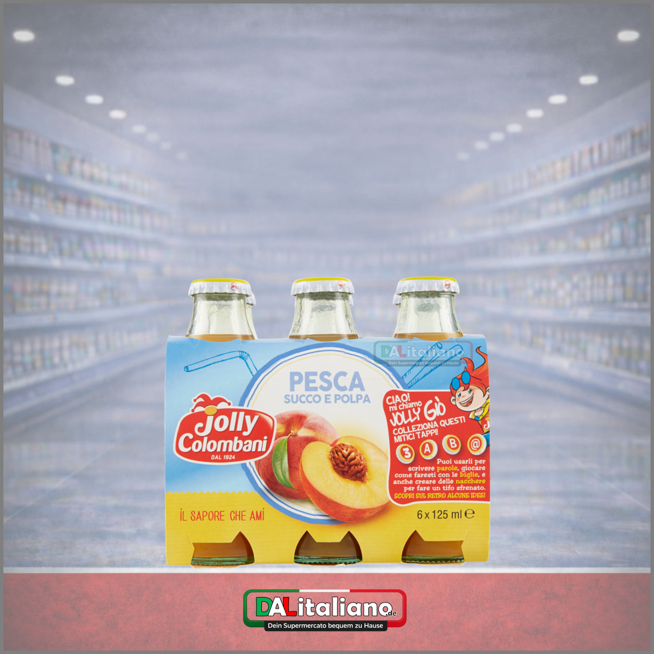 Succo Pesca – Jolly – 6 × 125 ml