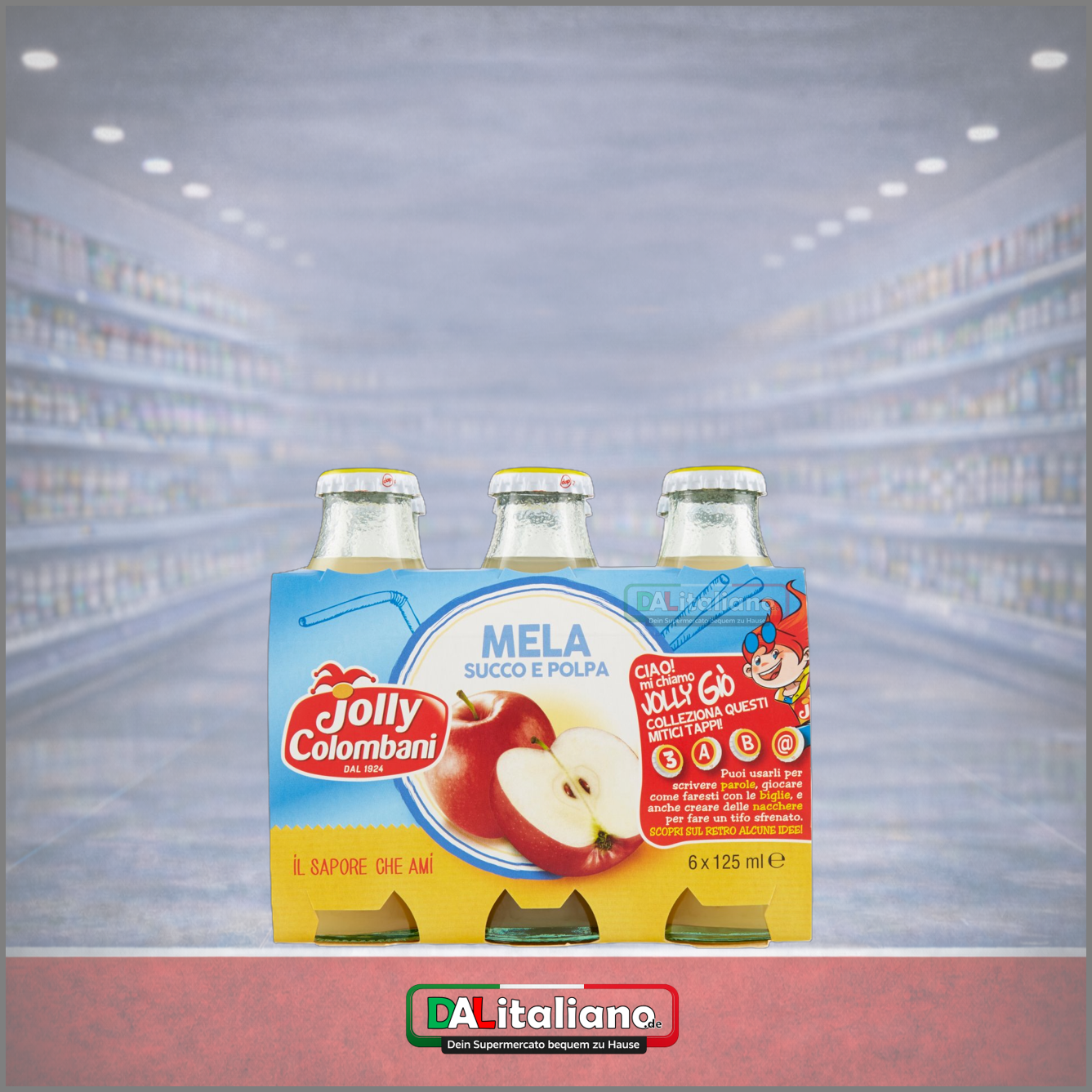Apfelsaft – Jolly – 6 × 125 ml