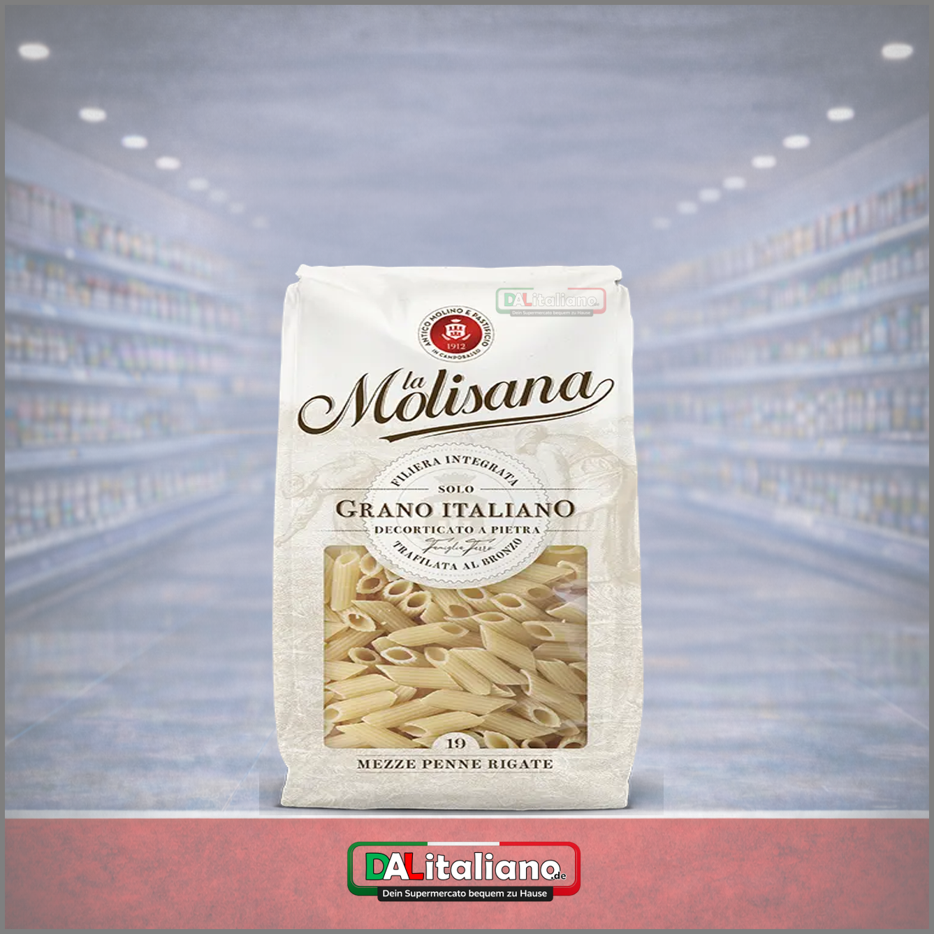 Mezze Penne Rigate Nr. 19 - La Molisana - 500g