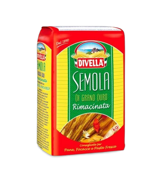 Semola Rimacinata Grano Duro - Divella - 1Kg