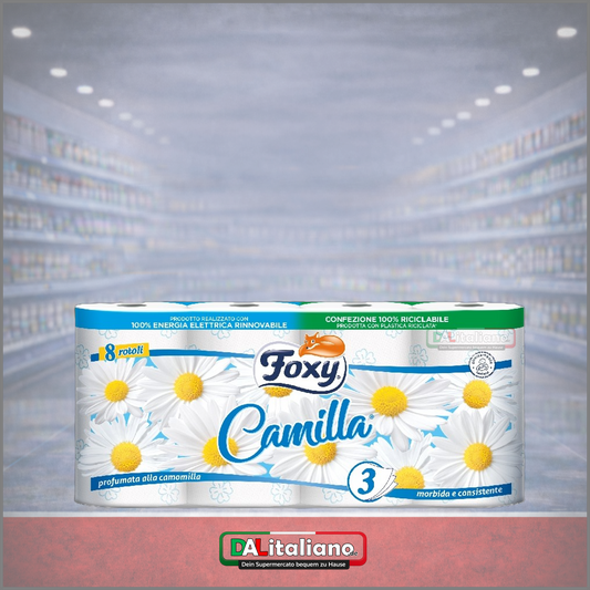 Rotoloni Igienica Camilla - Foxy - 3 Veli 8 Rotoli