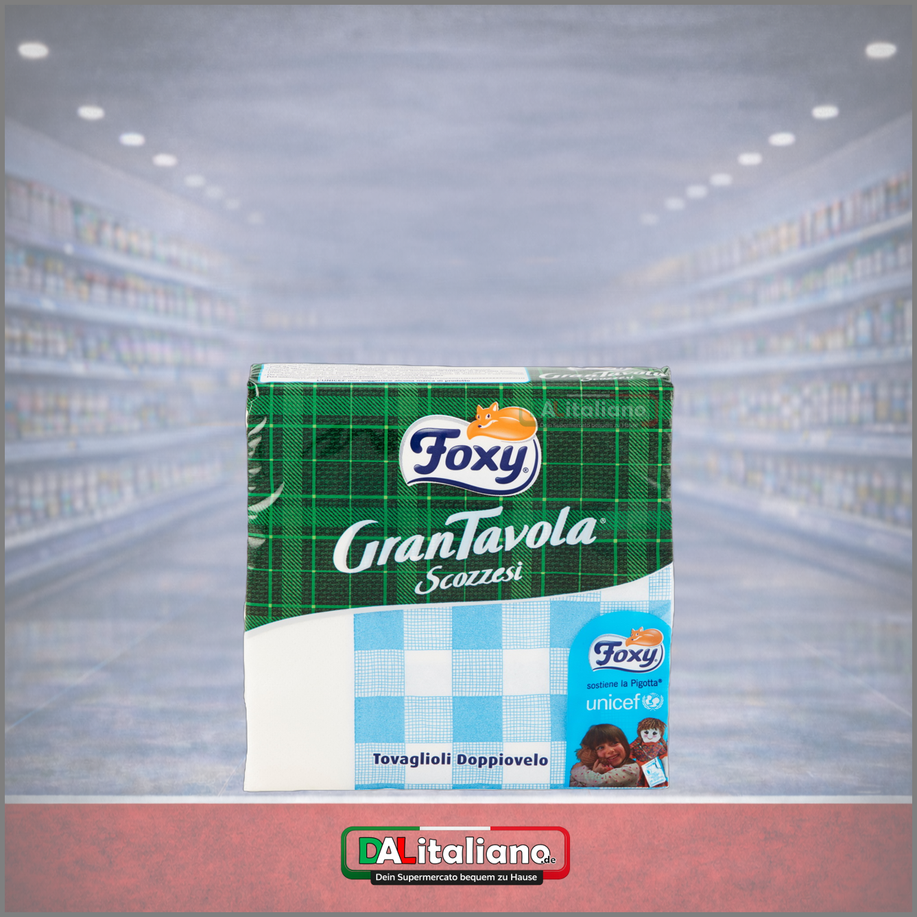 Tovaglioli 33x33 - Foxy - 2 Veli Scozzesi