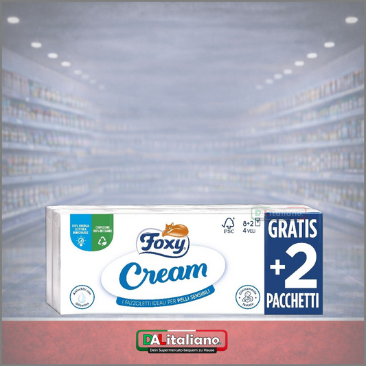 Fazzoletti Cream - Foxy - 10 Pezzi