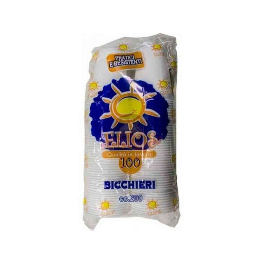 Bicchieri di Plastica 200cc - Elios - 100 Stk.