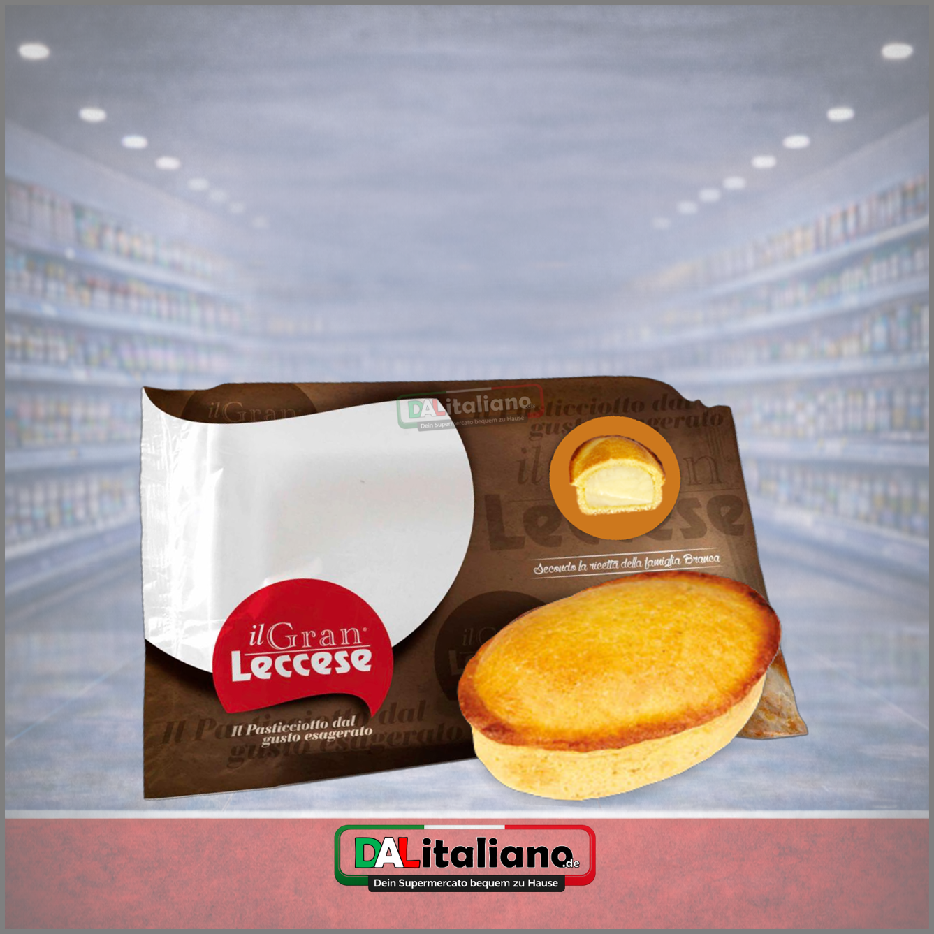 Pasticciotto Crema - Branca Gel Crema - 4x120g